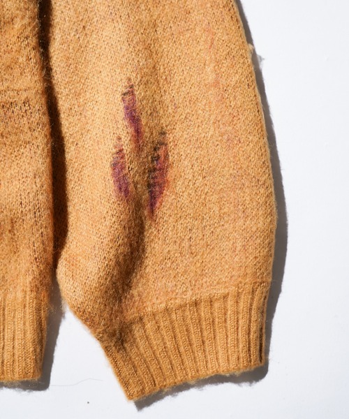 TOWNCRAFT(タウンクラフト)の「TOWNCRAFT / タウンクラフト DAMAGED SOLID SHAGGY CREW SWEATER ダメージ加工(ニット/セーター・メンズ・ブラック×ブラック/ブラック/マスタード/グリーン・MEDIUM/LARGE)」の14枚目の写真