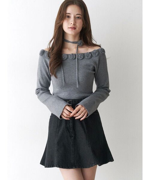 CALNAMUR（カルナムール）の「デニムミニスカート（スカート・レディース・ブラック/ブラウン・SMALL/MEDIUM）」の19枚目の写真