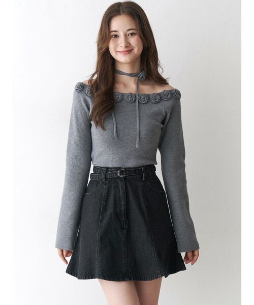 CALNAMUR（カルナムール）の「デニムミニスカート（スカート・レディース・ブラック/ブラウン・SMALL/MEDIUM）」の20枚目の写真