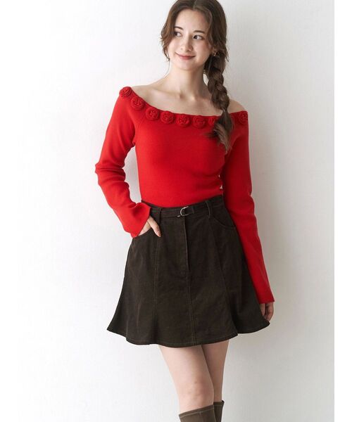 CALNAMUR（カルナムール）の「デニムミニスカート（スカート・レディース・ブラック/ブラウン・SMALL/MEDIUM）」の21枚目の写真