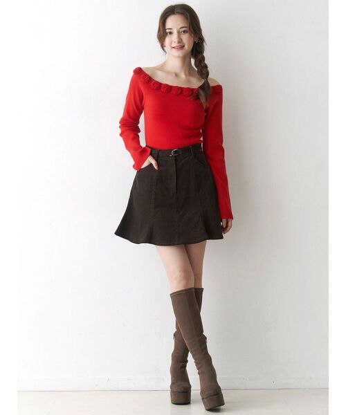 CALNAMUR（カルナムール）の「デニムミニスカート（スカート・レディース・ブラック/ブラウン・SMALL/MEDIUM）」の19枚目の写真