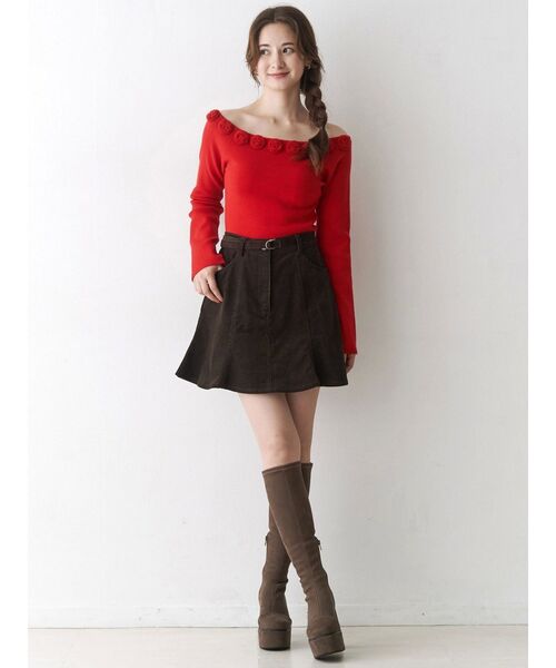 CALNAMUR（カルナムール）の「デニムミニスカート（スカート・レディース・ブラック/ブラウン・SMALL/MEDIUM）」の21枚目の写真