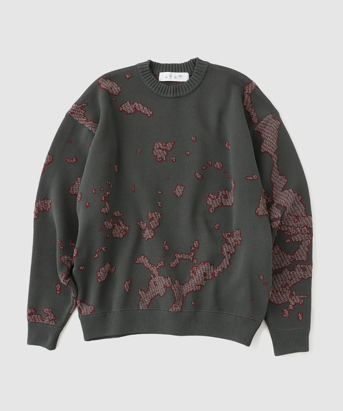 トップス bal BAL（バル）の「【BAL / バル】DIAGONAL ZIP JACQUARD SWEATER（ニット