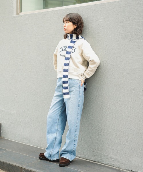 B:MING by BEAMS（ビーミングバイビームス）の「裏起毛 ロゴ プルオーバー（スウェット・レディース・ホワイト系その他5/ライトグレー/ブラック系その他4・ONE SIZE）」の4枚目の写真