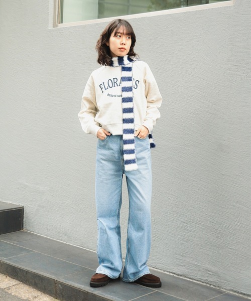 B:MING by BEAMS（ビーミングバイビームス）の「裏起毛 ロゴ プルオーバー（スウェット・レディース・ホワイト系その他5/ライトグレー/ブラック系その他4・ONE SIZE）」の5枚目の写真