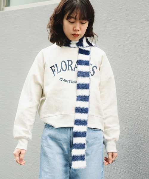 B:MING by BEAMS（ビーミングバイビームス）の「裏起毛 ロゴ プルオーバー（スウェット・レディース・ホワイト系その他5/ライトグレー/ブラック系その他4・ONE SIZE）」の6枚目の写真