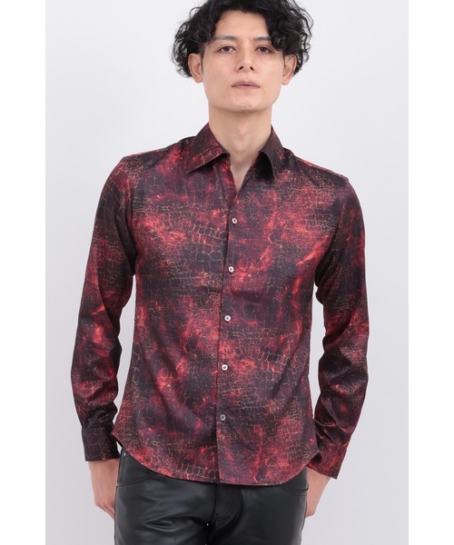 TORNADO MART（トルネードマート）の「ﾏｰﾌﾞﾙｸﾛｺﾀﾞｲﾙﾌﾟﾘﾝﾄｼｬﾂ（シャツ/ブラウス・メンズ・ライトブルー/ブルー/レッド・MEDIUM/LARGE/LL/XXL）」の3枚目の写真