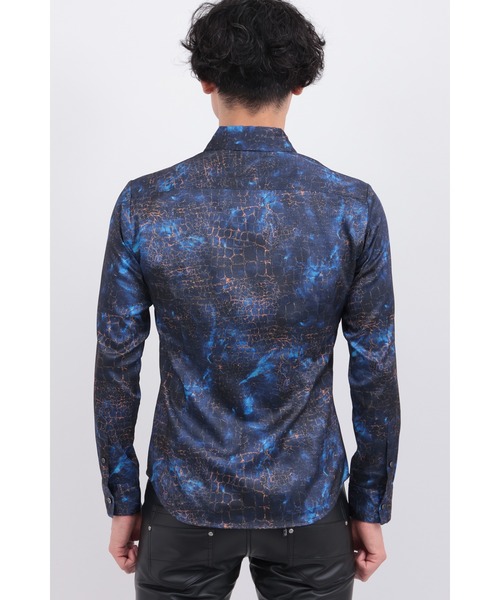 TORNADO MART（トルネードマート）の「ﾏｰﾌﾞﾙｸﾛｺﾀﾞｲﾙﾌﾟﾘﾝﾄｼｬﾂ（シャツ/ブラウス・メンズ・ライトブルー/ブルー/レッド・MEDIUM/LARGE/LL/XXL）」の7枚目の写真