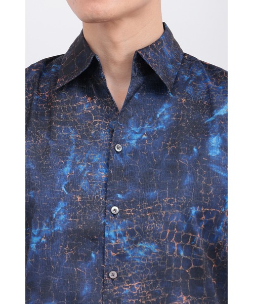 TORNADO MART（トルネードマート）の「ﾏｰﾌﾞﾙｸﾛｺﾀﾞｲﾙﾌﾟﾘﾝﾄｼｬﾂ（シャツ/ブラウス・メンズ・ライトブルー/ブルー/レッド・MEDIUM/LARGE/LL/XXL）」の8枚目の写真