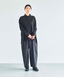 ata（アタ）の「ata shirts 2. / 綿テンセル　オーバーシャツ（シャツ/ブラウス）」