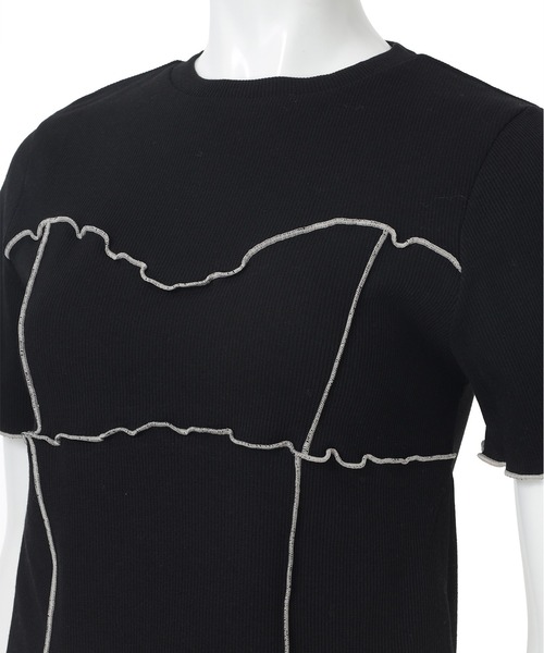 fifth(フィフス)の「カットリブ配色メロープルオーバー(Tシャツ/カットソー・レディース・アイボリー/ブラック・M)」の15枚目の写真