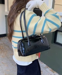 H.TOKYO | レザー調ミニボストンバッグ(ハンドバッグ)