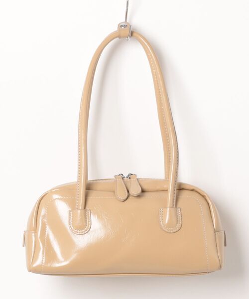 H.TOKYO（エイチトウキョウ）の「レザー調ミニボストンバッグ（ハンドバッグ・レディース・ベージュ/ライトブラウン/ブラック・FREE）」の17枚目の写真