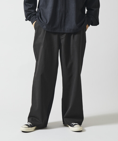 Firsthand（ファーストハンド）の「Firsthand/ファーストハンド チノデニム ドッキングパンツ / ワイドストレートパンツ（チノパンツ・メンズ・ベージュ/ブラック・MEDIUM/LARGE）」の17枚目の写真