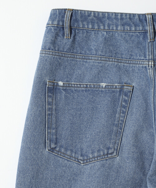 Firsthand（ファーストハンド）の「Firsthand/ファーストハンド チノデニム ドッキングパンツ / ワイドストレートパンツ（チノパンツ・メンズ・ベージュ/ブラック・MEDIUM/LARGE）」の14枚目の写真