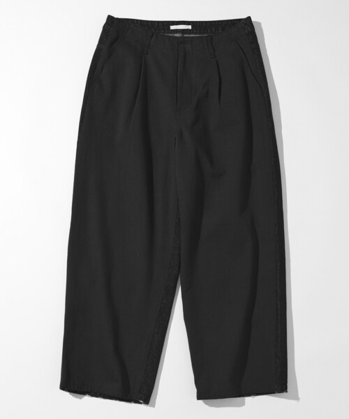 Firsthand（ファーストハンド）の「Firsthand/ファーストハンド チノデニム ドッキングパンツ / ワイドストレートパンツ（チノパンツ・メンズ・ベージュ/ブラック・MEDIUM/LARGE）」の8枚目の写真