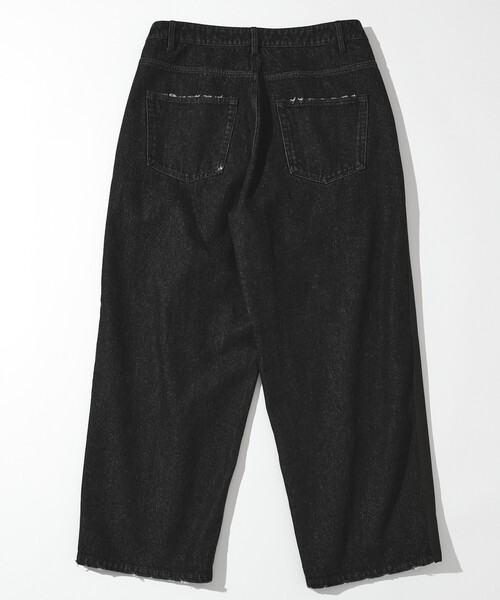 Firsthand（ファーストハンド）の「Firsthand/ファーストハンド チノデニム ドッキングパンツ / ワイドストレートパンツ（チノパンツ・メンズ・ベージュ/ブラック・MEDIUM/LARGE）」の9枚目の写真