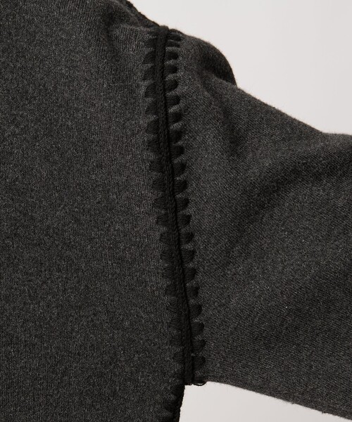 AEWEN MATOPH（イウエン マトフ）の「＜AEWEN MATOPH＞コットンカシミヤ クラムステッチニット（ニット/セーター・レディース・ダークグレー/ライラック/ナチュラル・FREE）」の8枚目の写真