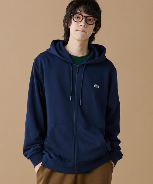 LACOSTE（ラコステ）の「エッセンシャルジップスウェットフーディー（パーカー・メンズ・ブラック/ベージュ/ネイビー・2/3/5/4/6）」の4枚目の写真