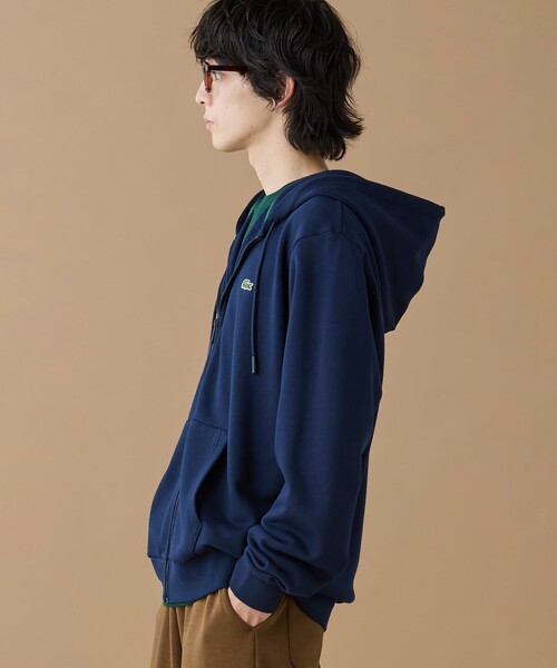 LACOSTE（ラコステ）の「エッセンシャルジップスウェットフーディー（パーカー・メンズ・ブラック/ベージュ/ネイビー・2/3/5/4/6）」の6枚目の写真
