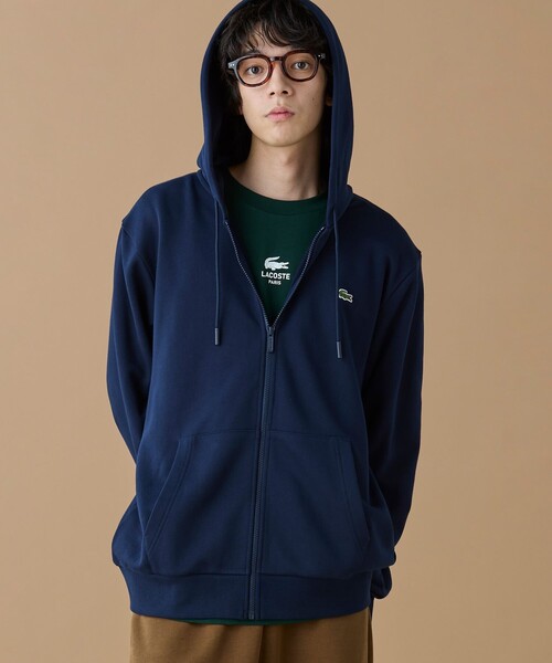 LACOSTE（ラコステ）の「エッセンシャルジップスウェットフーディー（パーカー・メンズ・ブラック/ベージュ/ネイビー・2/3/5/4/6）」の8枚目の写真