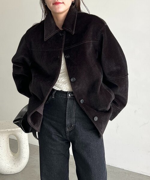 ホースファーハーフコート（その他アウター）｜CAPRICIEUX LE'MAGE