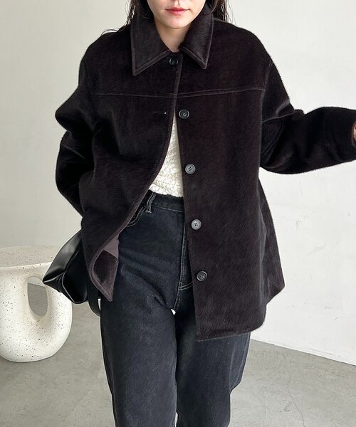 ホースファーハーフコート（その他アウター）｜CAPRICIEUX LE'MAGE