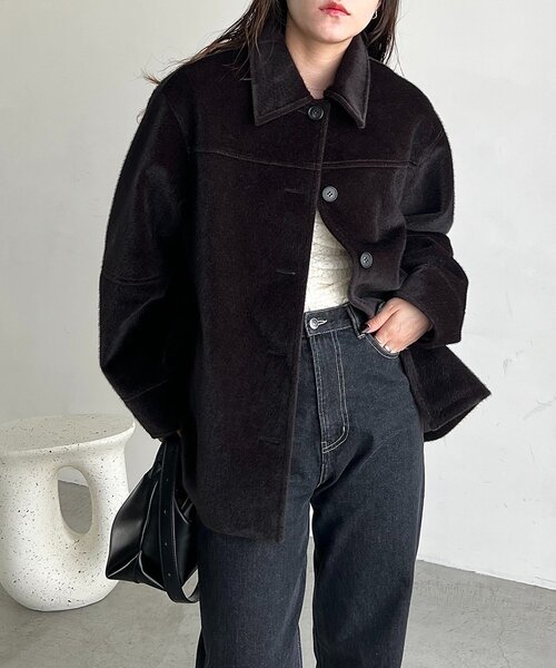 ホースファーハーフコート（その他アウター）｜CAPRICIEUX LE'MAGE