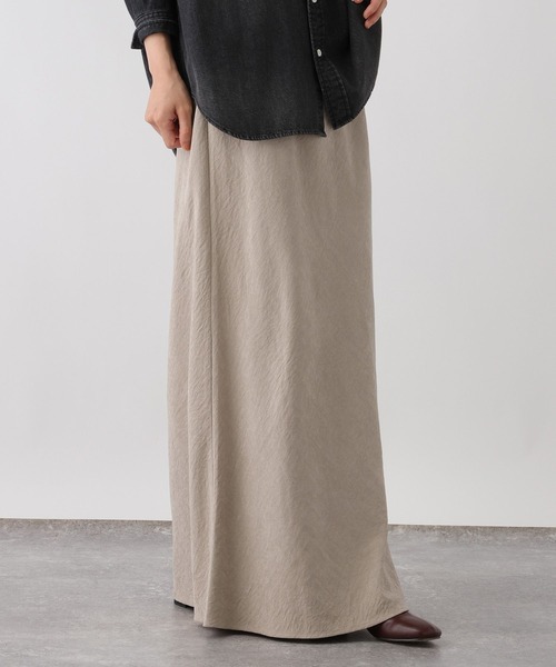 studio CLIP(スタディオクリップ)の「《ウタオ》フィブリルIラインスカート(スカート・レディース・シルバーグレー/ダークブラウン・MEDIUM/LARGE)」の17枚目の写真