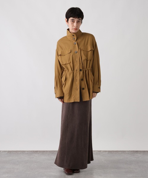 studio CLIP(スタディオクリップ)の「《ウタオ》フィブリルIラインスカート(スカート・レディース・シルバーグレー/ダークブラウン・MEDIUM/LARGE)」の19枚目の写真