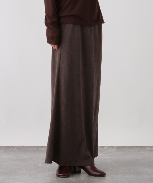 studio CLIP(スタディオクリップ)の「《ウタオ》フィブリルIラインスカート(スカート・レディース・シルバーグレー/ダークブラウン・MEDIUM/LARGE)」の21枚目の写真