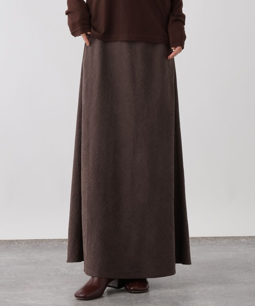 studio CLIP(スタディオクリップ)の「《ウタオ》フィブリルIラインスカート(スカート・レディース・シルバーグレー/ダークブラウン・MEDIUM/LARGE)」の22枚目の写真