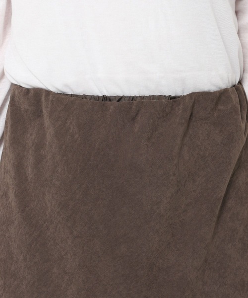 studio CLIP(スタディオクリップ)の「《ウタオ》フィブリルIラインスカート(スカート・レディース・シルバーグレー/ダークブラウン・MEDIUM/LARGE)」の9枚目の写真
