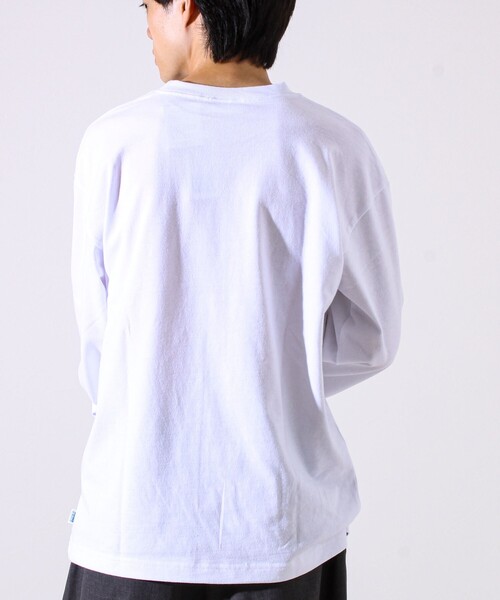 DISCUS(ディスカス)の「【6色展開/UNISEX/ベーシック】【DISCUS】USA綿ブレンド ヘビーウエイトロンT(Tシャツ/カットソー・メンズ・ブラック/グレイッシュベージュ/杢グレー/ホワイト/ライトグレー/ネイビー・M/L/XL)」の9枚目の写真