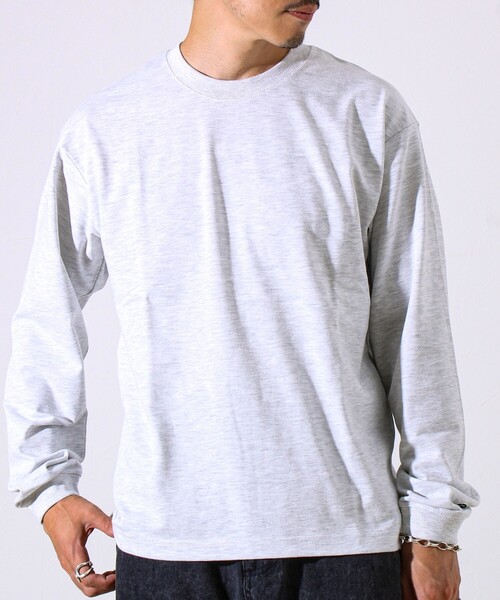 DISCUS(ディスカス)の「【6色展開/UNISEX/ベーシック】【DISCUS】USA綿ブレンド ヘビーウエイトロンT(Tシャツ/カットソー・メンズ・ブラック/グレイッシュベージュ/杢グレー/ホワイト/ライトグレー/ネイビー・M/L/XL)」の16枚目の写真