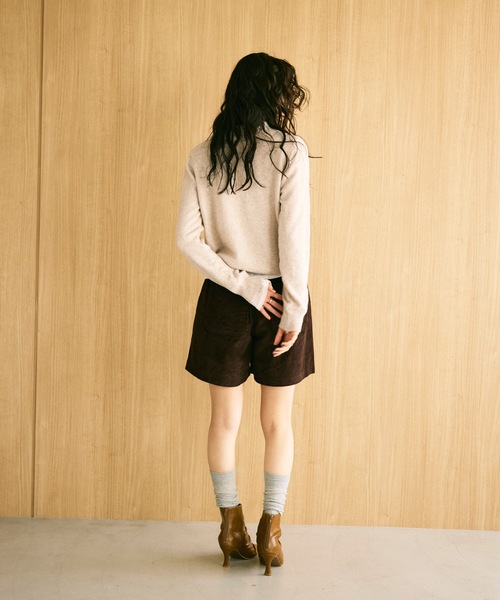 Lutim by u(ルチバイユー)の「Mixed melange polo knit / ミックスメランジポロニット(ニット/セーター・レディース・ブラウン/グレー/ベージュ・FREE)」の19枚目の写真