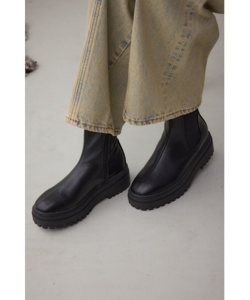 WEB限定再入荷】トラックソールサイドゴアブーツ（ブーツ）｜AZUL BY