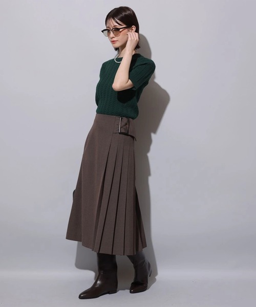 サイドプリーツミディスカート新品‼️アルページュストーリー サイドプリーツミディスカート（スカート）｜Arpege story