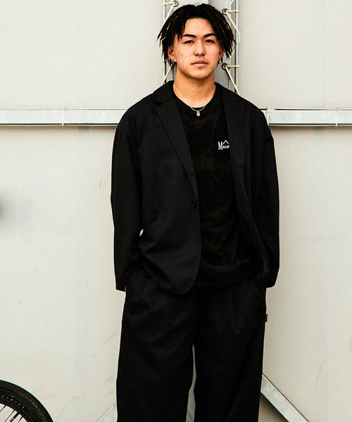 Dickies(ディッキーズ)の「MANASTASH/マナスタッシュ/×DICKIES/ディッキーズ/EXTRA MILE 1B JACKET(テーラードジャケット・メンズ・ブラック/グレー/カーキ・L/M/S)」の5枚目の写真