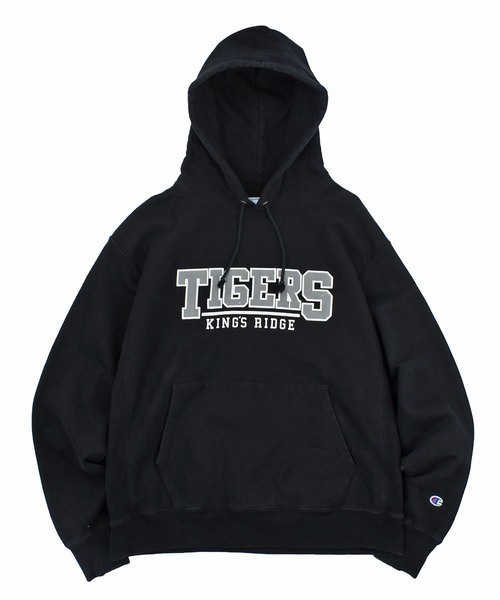 【USED】Champion “TIGERS” リバースウィーブ フーディ