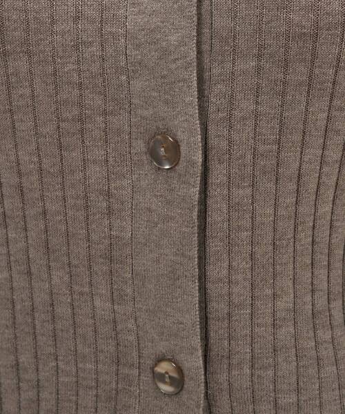 cloenc（クロエンス）の「【手洗い可】シルクカシミヤ混ポロニットカーディガン（カーディガン/ボレロ・レディース・ブラック系8/グレー系4/ホワイト系9/ブラウン系8・02）」の18枚目の写真