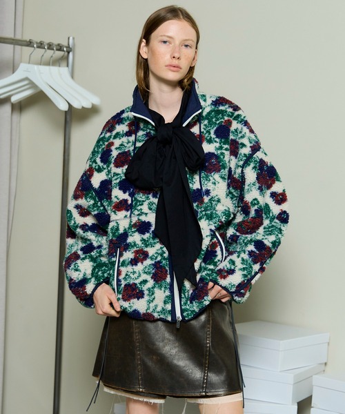 MAISON SPECIAL(メゾンスペシャル)の「Boa Blouson / ボアブルゾン(ブルゾン・レディース・ブルー/ブラック/アイボリー・FREE)」の11枚目の写真