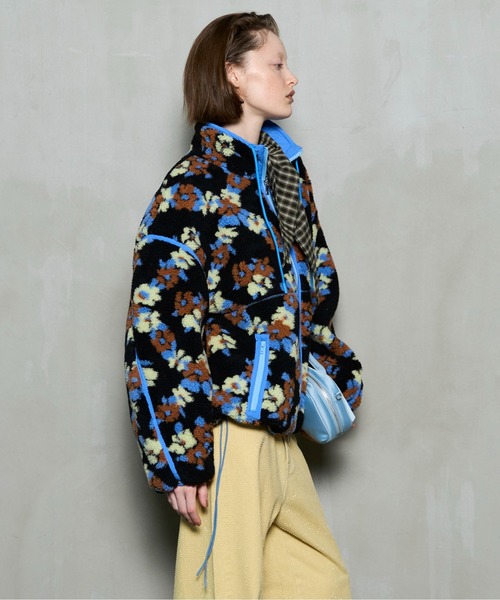 MAISON SPECIAL(メゾンスペシャル)の「Boa Blouson / ボアブルゾン(ブルゾン・レディース・ブルー/ブラック/アイボリー・FREE)」の12枚目の写真