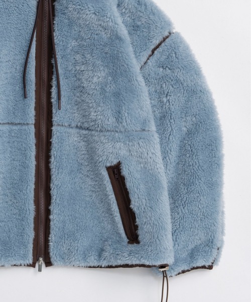 MAISON SPECIAL(メゾンスペシャル)の「Boa Blouson / ボアブルゾン(ブルゾン・レディース・ブルー/ブラック/アイボリー・FREE)」の21枚目の写真