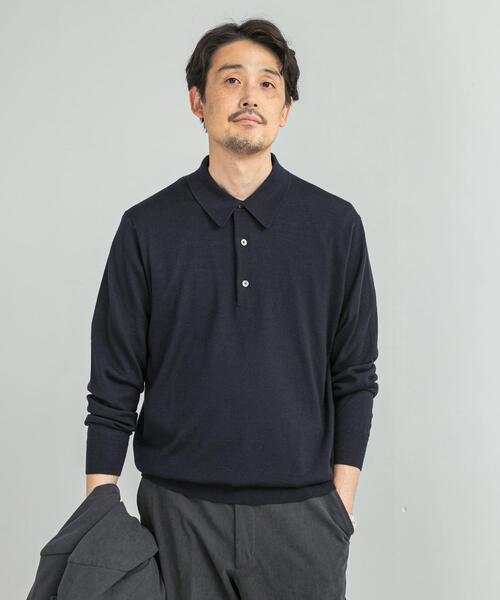 バトナー ウォッシュブルウール ニットポロ 1 ブラック バトナー ウォッシュブルウール ニットポロ 1 ブラック バトナー