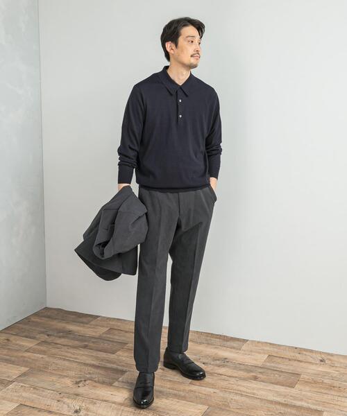 URBAN RESEARCH DOORS(アーバンリサーチドアーズ)の「LIFE STYLE TAILOR マシンウォッシャブルハイゲージニットポロ(シャツ/ブラウス・メンズ・ブラウン系その他/ネイビー/グレー系その他・MEDIUM/LARGE)」の19枚目の写真