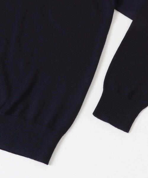 URBAN RESEARCH DOORS(アーバンリサーチドアーズ)の「LIFE STYLE TAILOR マシンウォッシャブルハイゲージニットポロ(シャツ/ブラウス・メンズ・ブラウン系その他/ネイビー/グレー系その他・MEDIUM/LARGE)」の4枚目の写真