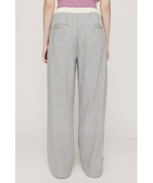 SLY（スライ）の「W WAIST CUT PANTS ダブルウエスト カット パンツ 秋服 冬服（スラックス・レディース・ライトブラック/ネイビー/杢グレー・FREE）」の12枚目の写真