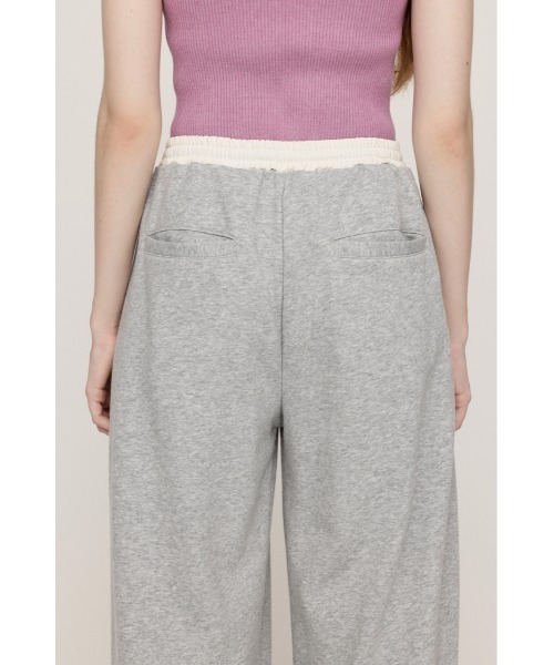 SLY（スライ）の「W WAIST CUT PANTS ダブルウエスト カット パンツ 秋服 冬服（スラックス・レディース・ライトブラック/ネイビー/杢グレー・FREE）」の15枚目の写真