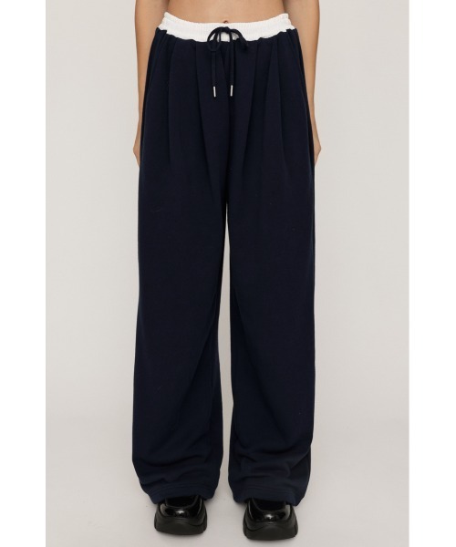 SLY（スライ）の「W WAIST CUT PANTS ダブルウエスト カット パンツ 秋服 冬服（スラックス・レディース・ライトブラック/ネイビー/杢グレー・FREE）」の19枚目の写真